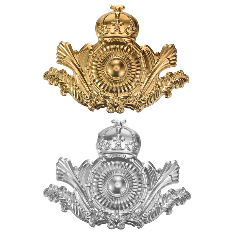 Europski stil – utisnuti cvjetni ukras za vrata i prozore – nehrđajući čelik 304/201, Crown Shot, United Well