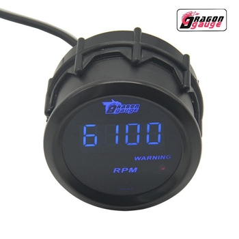Dragon Gauge 6110BL Ψηφιακό Ταχομέτρο, εύρος μέτρησης 0–9999 RPM, ανάλυση 1 RPM, 12V