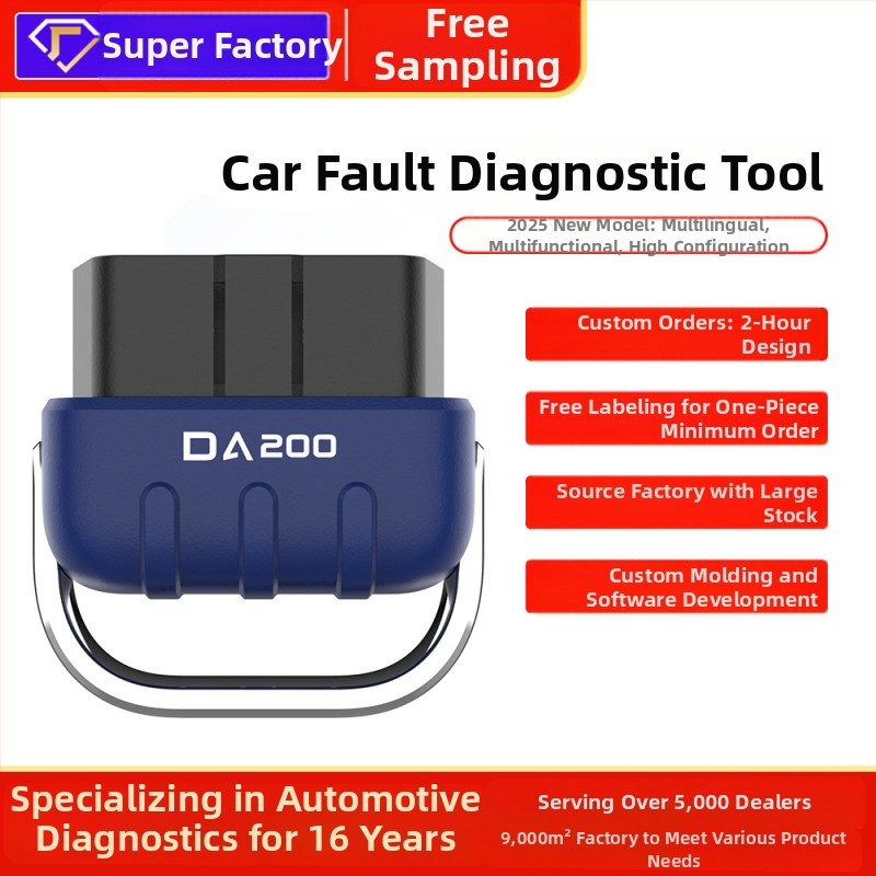 Bluetooth OBD2 automobilni dijagnostički alat – čitanje kodova, dijagnostika kvarova, Da200, 9–16 V, -20 do 60°C