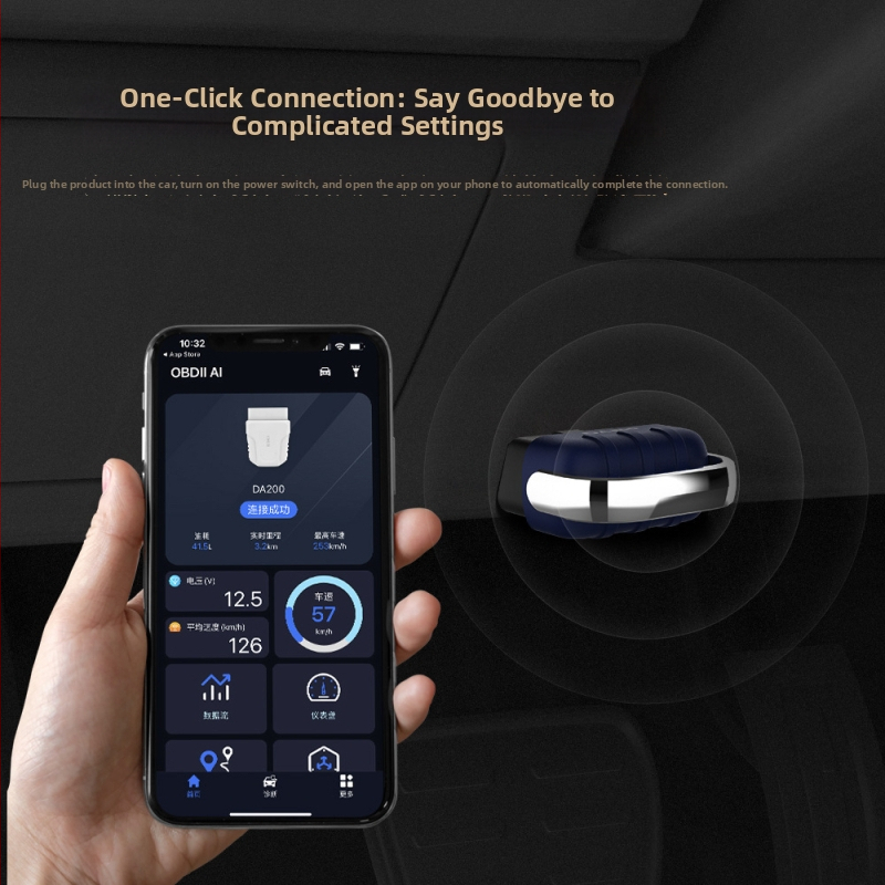 Bluetooth OBD2 automobilni dijagnostički alat – čitanje kodova, dijagnostika kvarova, Da200, 9–16 V, -20 do 60°C
