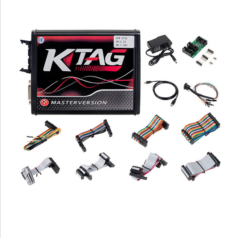 Europska verzija KTAG OBD2 ECU detektor, 12V napajanje, detekcija ECU, model KTAG7.020, online firmware