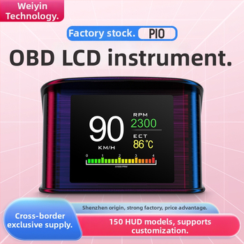 Automobilový LCD monitor P10 s TFT displejom, rozlíšenie 320x240, vstup OBD2