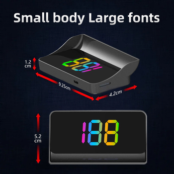 HUD displej do auta s Beidou GPS testerom, viacfunkčný HD projekčný displej, USB napájanie