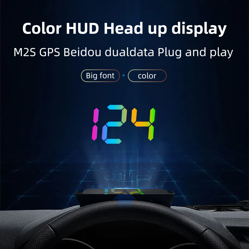 HUD displej do auta s Beidou GPS testerom, viacfunkčný HD projekčný displej, USB napájanie