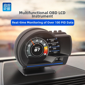 HUD OBD prístroj pre auto — Kuyoule, PC+ABS, Model A501, Kompatibilný s OBDII, hmotnosť ~150 g