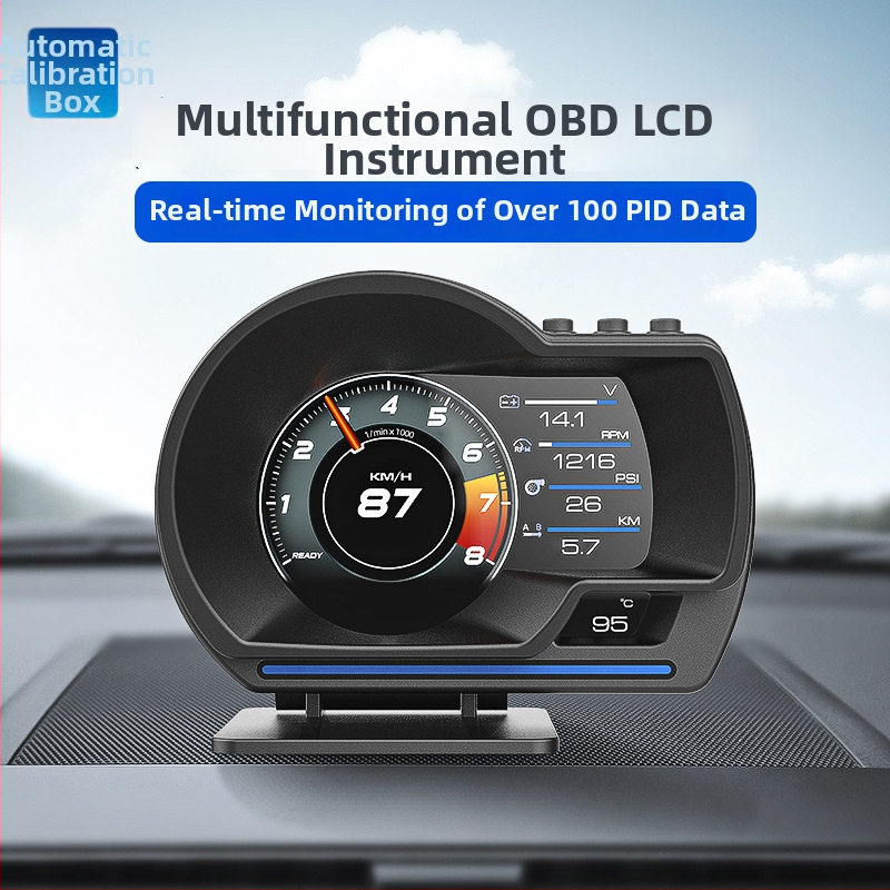 HUD OBD prístroj pre auto — Kuyoule, PC+ABS, Model A501, Kompatibilný s OBDII, hmotnosť ~150 g