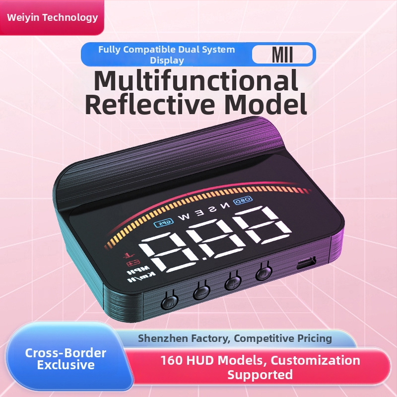 Weiying HUD automobilový displej M11, OBD napájanie, LED displej, univerzálny model
