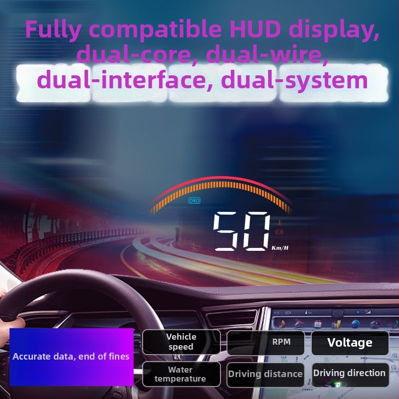 Weiying HUD automobilový displej M11, OBD napájanie, LED displej, univerzálny model