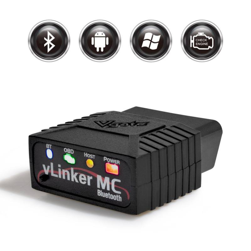 Automobilski detektor kvarova, vLinker MC 3.0 Bluetooth OBDII, dijagnostika motora, napajanje 12V, Vgate