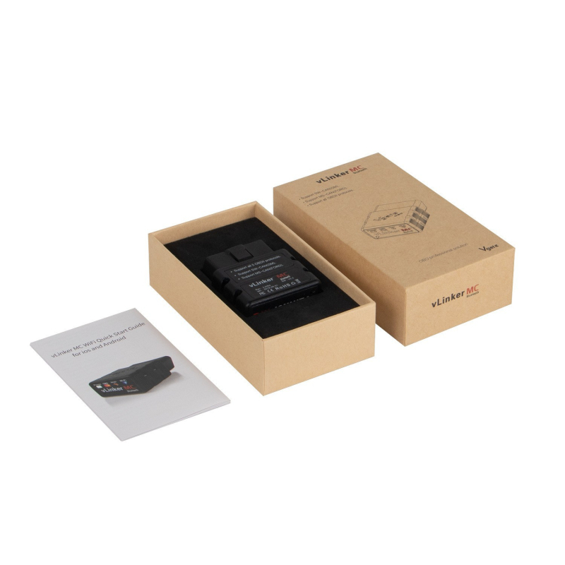 Automobilski OBD skener za dijagnostiku motora, Bluetooth 4.0 BLE, napajanje 12V, -10 do 60°C, Vlinker MC 3.0