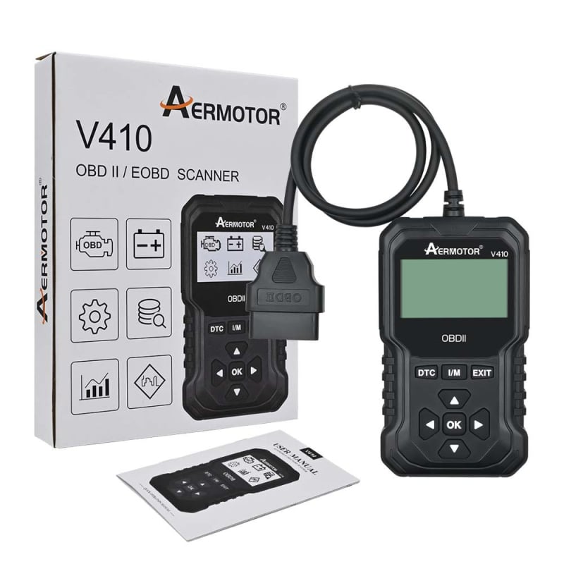 V410 Auto dijagnostički skener - provjera motora, OBD2 čitač, 12V napajanje, model V410, marka AERMOTOR