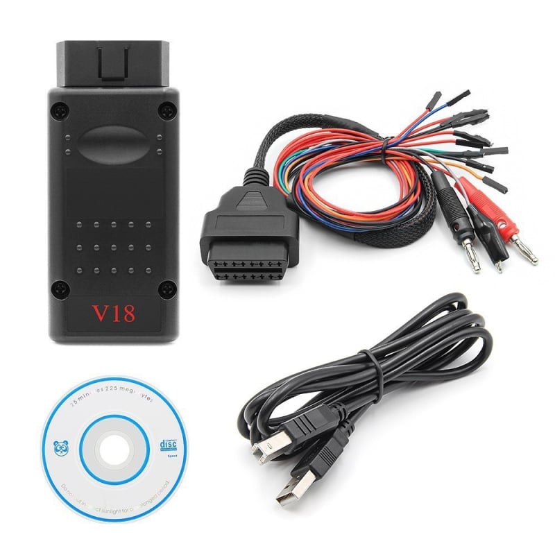 MPPS V18 Tricore Multiboot с ECU breakout Tricore кабел за диагностика на автомобилни ECU, 12V, работна температура 56°C