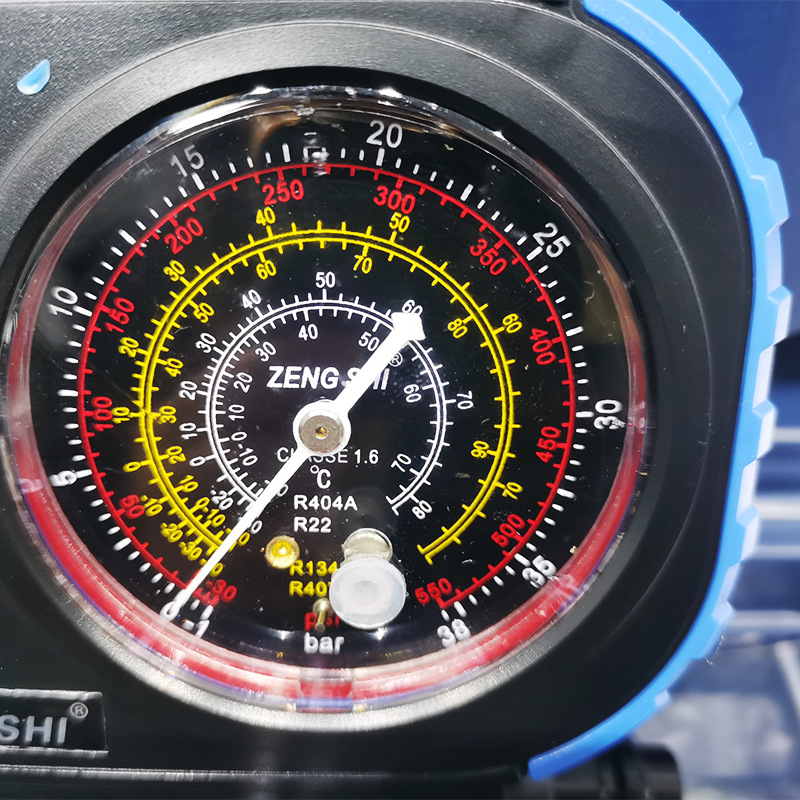 Manometru cu diafragmă pentru refrigerant auto R134A, model ZS-1001, marca Zeng's, unelte pentru reparații auto