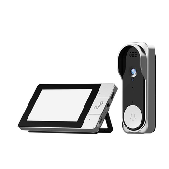 Sonerie video pentru ușă Nt601a cu ecran interior, intercom video bidirecțional, vedere nocturnă HD, alimentare USB 5V