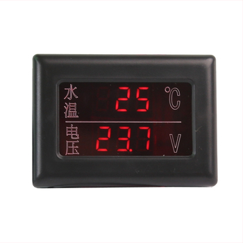 Digitalni LCD mjerač temperature vode i voltmetar — 2-u-1 za automobile, kamione i poljoprivredna vozila
