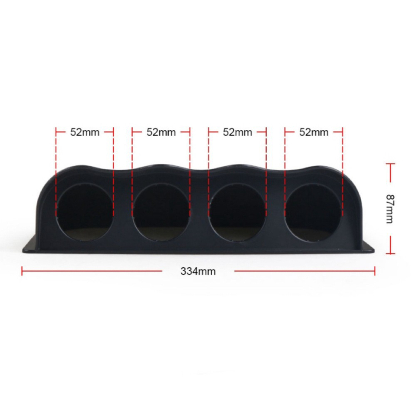Univerzalni nosač instrumenata za 52 mm – ABS plastika, 4-otvora za montažu, model 9404, kompatibilan s 52 mm instrumentima, težina 0.46 kg