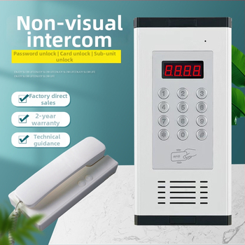 Súprava domového interkomového systému s elektronickou kontrolou prístupu – hlavná jednotka so štandardným zámkom