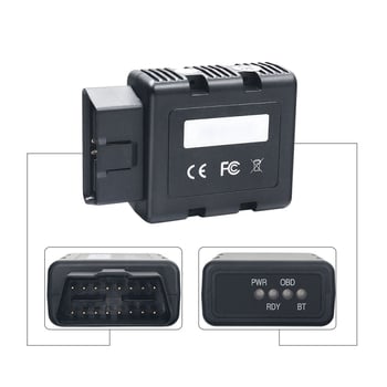 Renault COM Bluetooth auto dijagnostički alat – kompatibilan s CAN Clip, 12V, 56°C, model Renault com