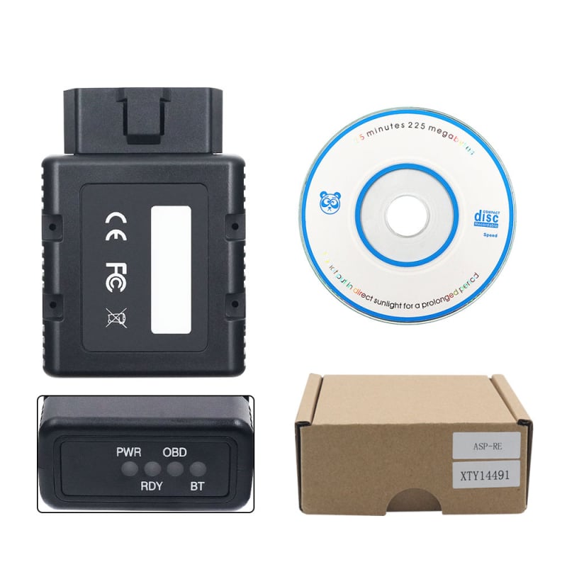 Renault COM Bluetooth auto dijagnostički alat – kompatibilan s CAN Clip, 12V, 56°C, model Renault com