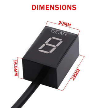 Display LED Kawasaki EFI pentru motocicletă — indicator digital de trepte 1–6, Z400, S2R