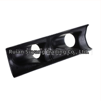 K912B Karbónová A-stĺpka, ľavá strana, krytka s 2 otvormi pre 52 mm prístroje