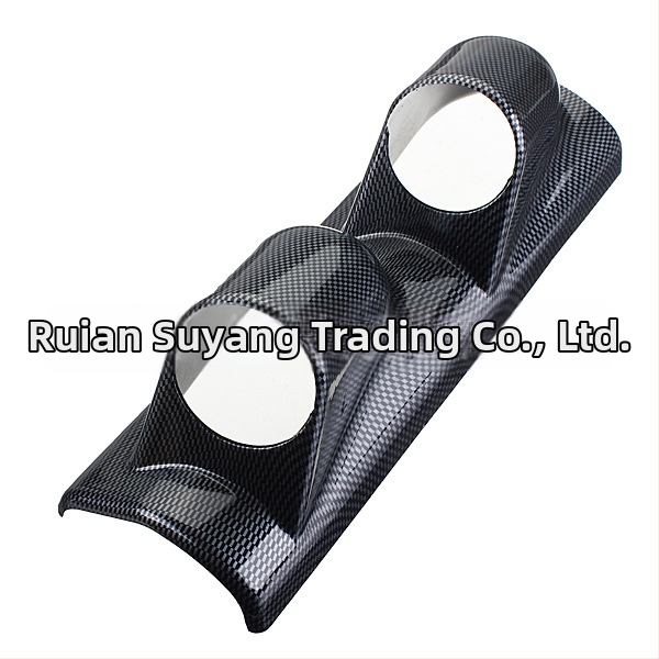 K912B Karbónová A-stĺpka, ľavá strana, krytka s 2 otvormi pre 52 mm prístroje