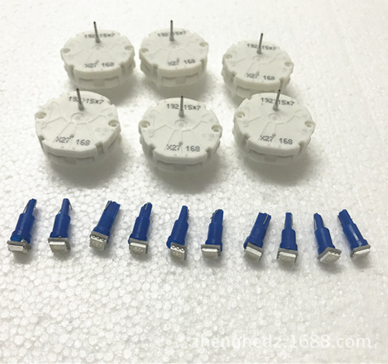 Set alata za popravak instrument ploče automobila — univerzalni 6x27, korak motor 10P, držač žarulje T5; model X27 168, 12V plast