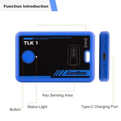 Eoneboss TLK 1 Programator ključeva za automobil - 12V napajanje, 83 g, Model TLK 1, Detektor kvarova automobila