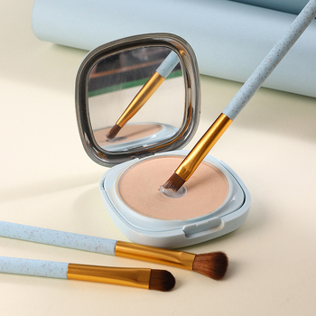 7 бр. комплект четки за грим с меки косми за сенки и лице