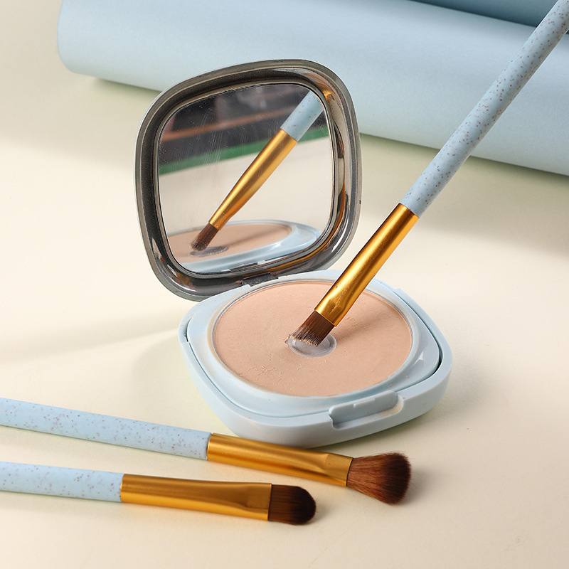 7 бр. комплект четки за грим с меки косми за сенки и лице