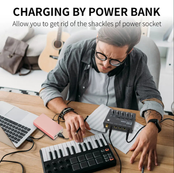 XTUGA MAX400 τετρακαναλικός μικρός οικιακός μίκτης εγγραφής με διεπαφή 6,35 mm