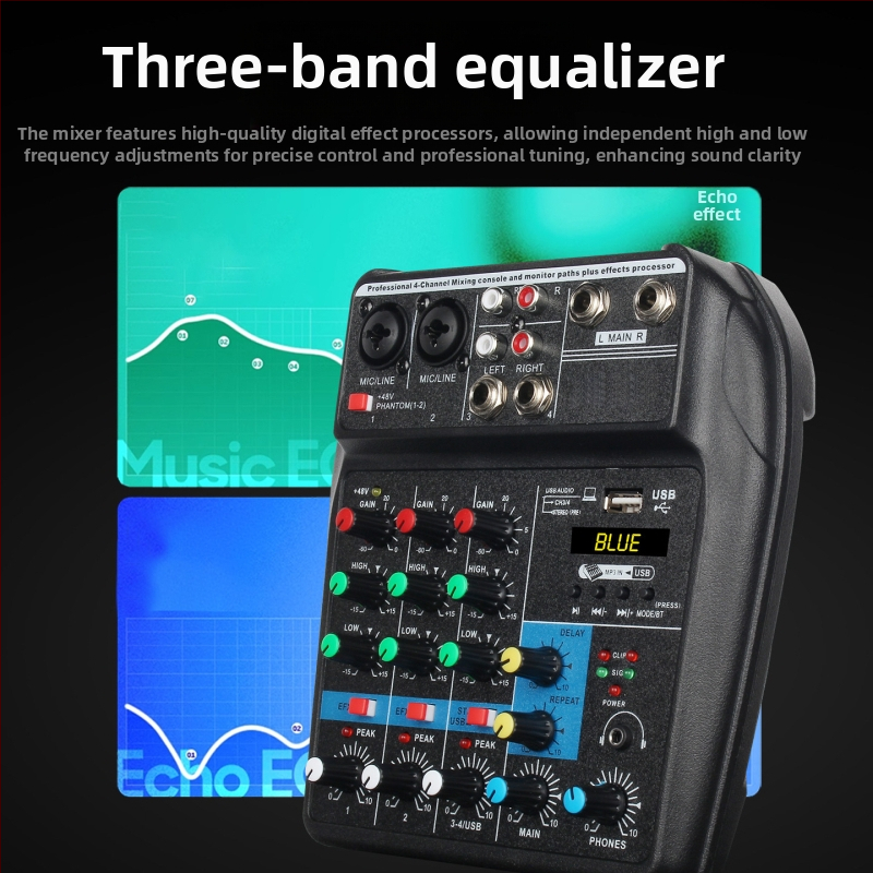 Nothing profesionálny mixér so štyrmi kanálmi, Bluetoothom a externým reverbom pre živé vystúpenia