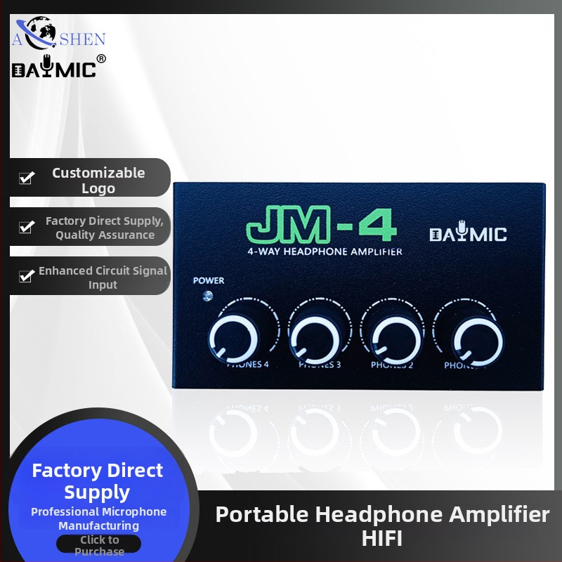 JM4 Mixér – Audio stereo hub, pasívny mixér, riadiaca konzola pre živý zvuk