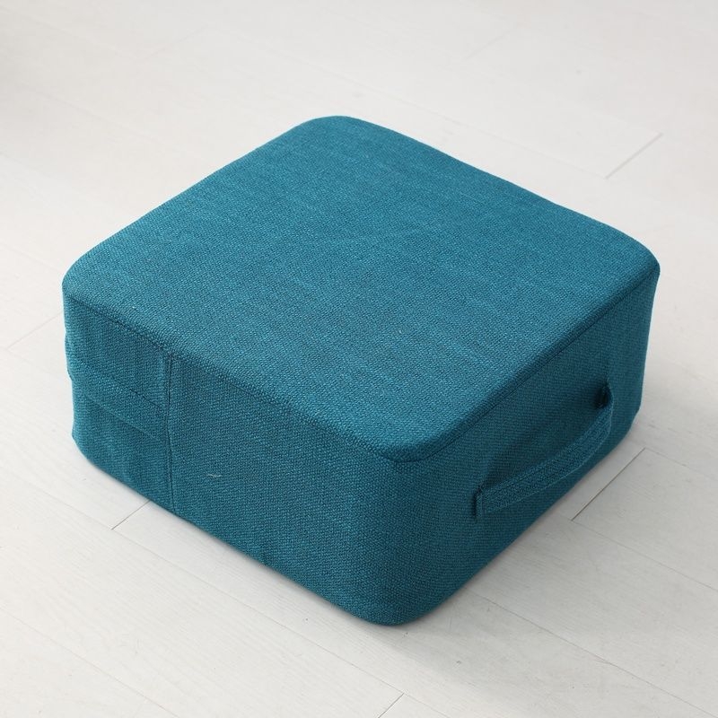 Kvadratna jastučnica za pod, s mogućnošću uklanjanja i pranja, tatami inspiriran dizajn, povećava visinu, punilo Pearl cotton, nordijski stil