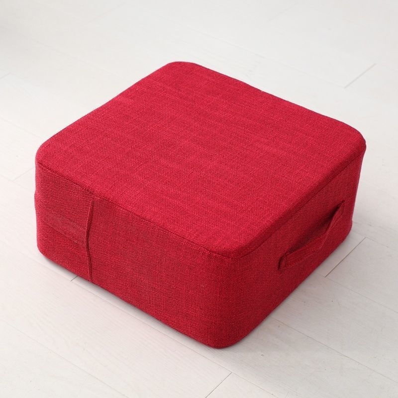 Kvadratna jastučnica za pod, s mogućnošću uklanjanja i pranja, tatami inspiriran dizajn, povećava visinu, punilo Pearl cotton, nordijski stil