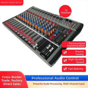 Επαγγελματικός ασύρματος Bluetooth μίκτης με 8/12/16 κανάλια, USB, XLR διεπαφή και Phantom Power