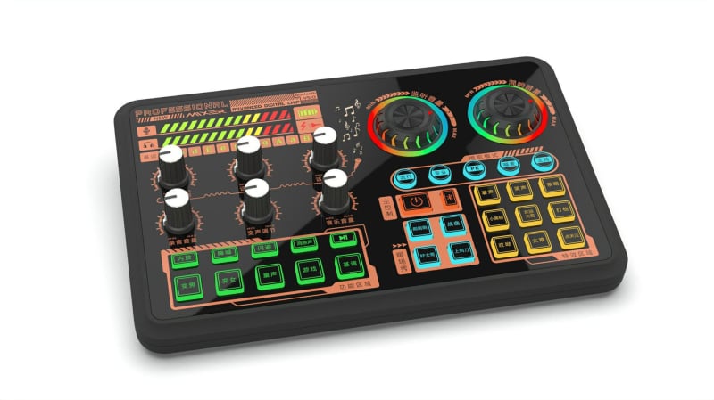 K600 DSP PCI hangkártya otthoni használatra – 7.1 csatornás, mikrofon/line bemenetek, külső telepítés