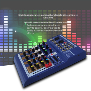 F4Pro DJ mixážna konzola s USB zvukovou kartou a Bluetooth pre domáce použitie na počítači