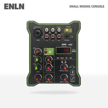 3-канален DJ миксер за жив запис, USB звукова карта и Bluetooth, за мобилни телефони и ПК