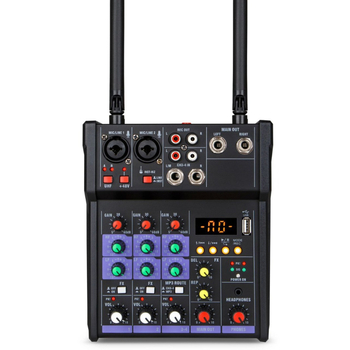 Všetko-v-jednom zosilňovač a miešací pult pre pódium a KTV s mikrofónom, USB, Bluetooth, reverbou a ekvalizérom