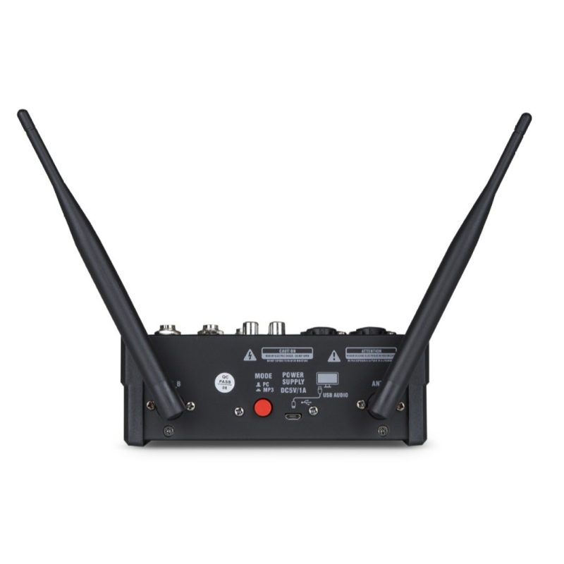 Všetko-v-jednom zosilňovač a miešací pult pre pódium a KTV s mikrofónom, USB, Bluetooth, reverbou a ekvalizérom