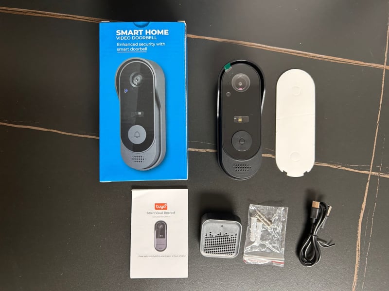 Sonerie video WiFi M9 cu baterie încorporată, vizualizare infraroșu noaptea, intercom bidirecțional, captură foto