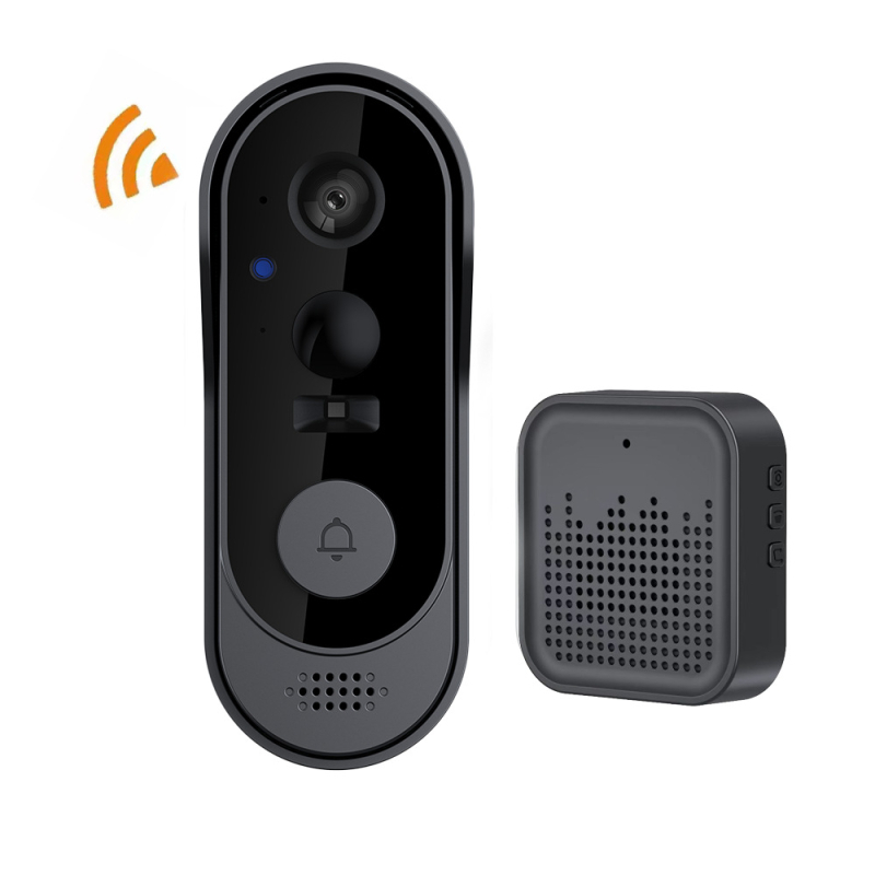 Sonerie video WiFi M9 cu baterie încorporată, vizualizare infraroșu noaptea, intercom bidirecțional, captură foto