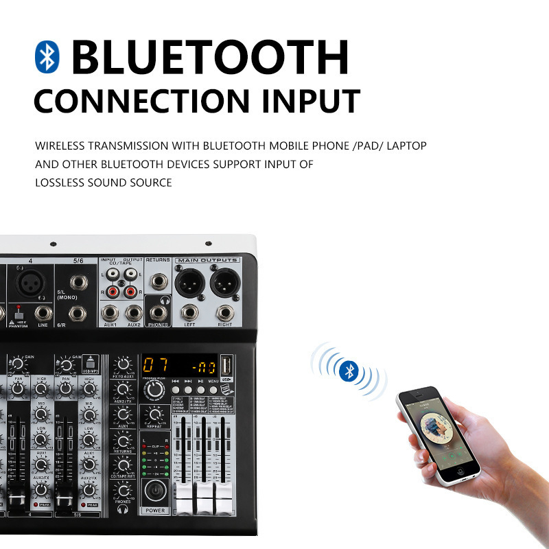 Kp6 Mixér – Telefónne zvukové rozhranie, DSPX efekty, Nahrávanie