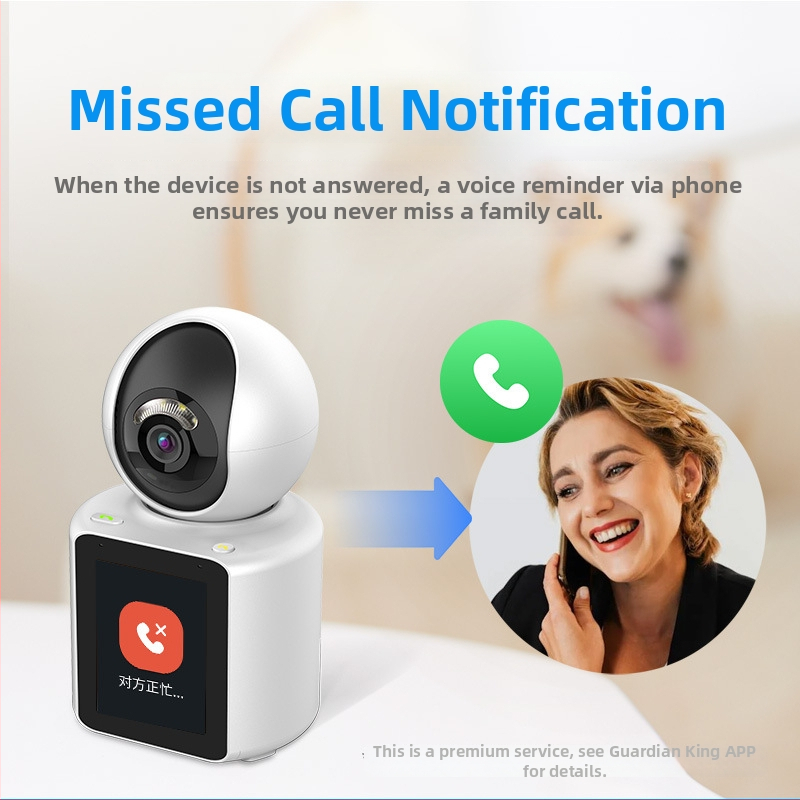 Vnútorná smart kamera so dvojcestnou videokomunikáciou, rozlíšenie 1080–1200p, Wi‑Fi 2,4 GHz a ovládanie mobilnou aplikáciou, detekcia pohybu