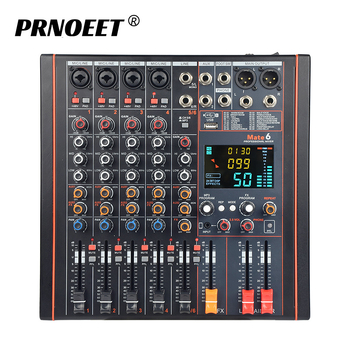 6-kanalni digitalni mikser za live prijenos s Bluetooth i USB - PRNOEET P-852, 30W