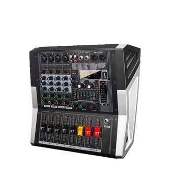 8-kanalni miješač zvuka s 7-pojasnim EQ, USB i Bluetooth za pozornicu i KTV (8-kanalni, 7-pojasni EQ, USB, Bluetooth)