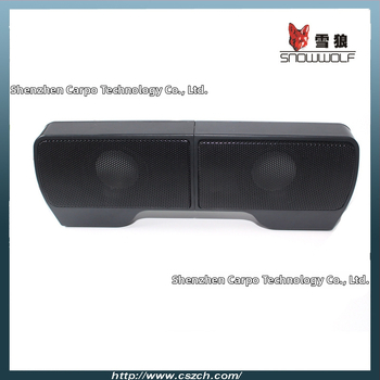 E9120 USB klip-on stolný reproduktor pre PC/notebook, 2×1W, 70Ω, 90Hz–20kHz