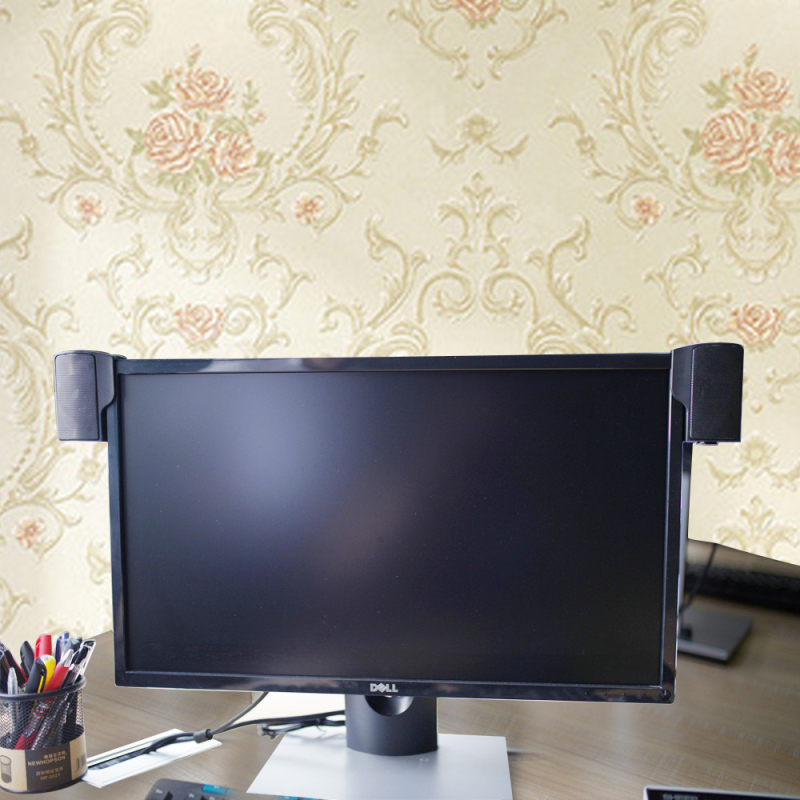 E9120 USB clip-on επιτραπέζια ηχεία για PC/Notebook, 2×1W, 70Ω, 90Hz–20kHz