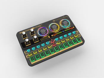 Kamandi k900 κάρτα ήχου με μίκσερ — εξωτερική PCI DSP διεπαφή δύο καναλιών για ζωντανό τραγούδι και καταγραφή βίντεο (PCI, DSP, εξωτερική, δύο καναλιών)